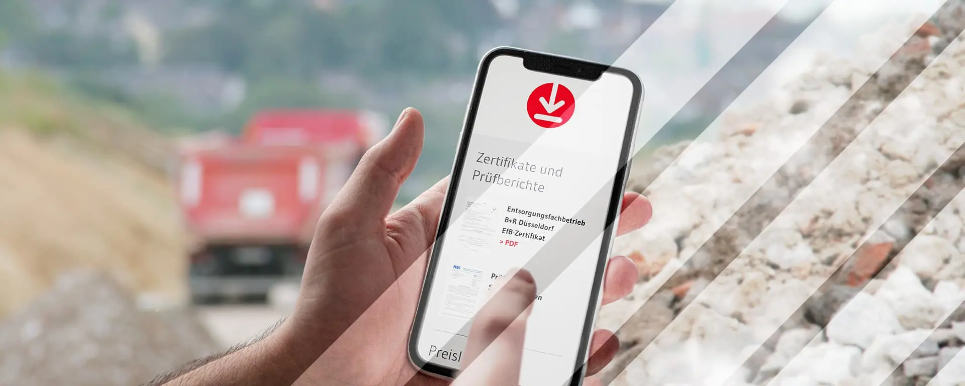 Downloads der B + R Düsseldorf-Neuss: Prüfzeugnisse, EfB-Zertifikat & mehr